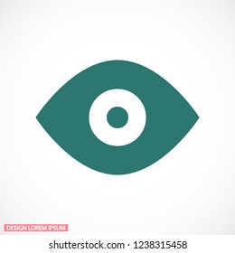 Vector icon eye 10 EPS