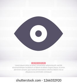 Vector icon eye 10 EPS
