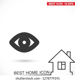 Vector icon eye 10 EPS