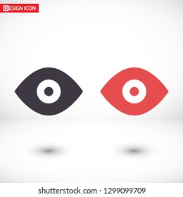 Vector icon eye 10 EPS