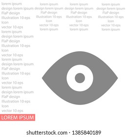 Vector icon eye 10 EPS . Lorem Ipsum Illustration design