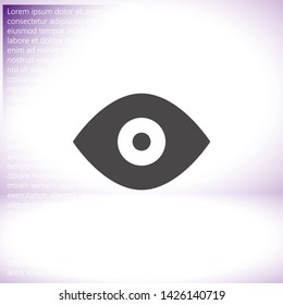 Vector icon eye 10 EPS . Lorem Ipsum Illustration design
