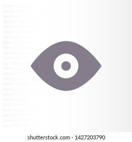 Vector icon eye 10 EPS . Lorem Ipsum Illustration design