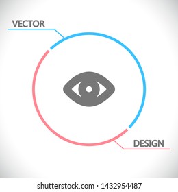 Vector icon eye 10 EPS . Lorem Ipsum Illustration design