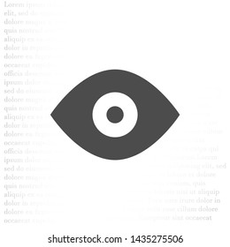 Vector icon eye 10 EPS . Lorem Ipsum Illustration design