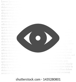 Vector icon eye 10 EPS . Lorem Ipsum Illustration design