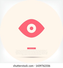 Vector icon eye 10 EPS . Lorem Ipsum Illustration design