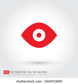 Vector icon eye 10 EPS 