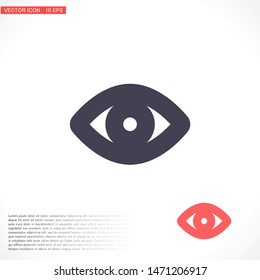 Vector icon eye 10 EPS . Lorem Ipsum Illustration design