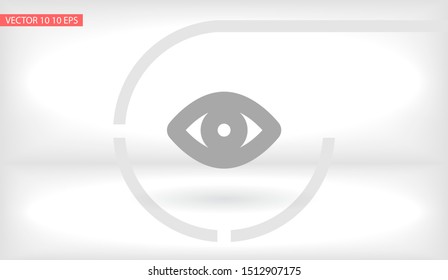 Vector icon eye 10 EPS . Lorem Ipsum Illustration design