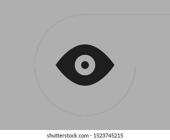 Vector icon eye 10 EPS . Lorem Ipsum Illustration design