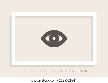 Vector icon eye 10 EPS . Lorem Ipsum Illustration design