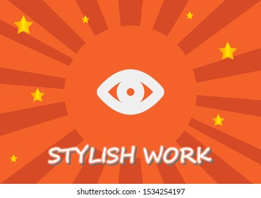 Vector icon eye 10 EPS . Lorem Ipsum Illustration design