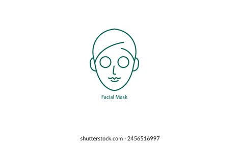 Icono de Vector: Máscara facial