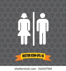 Vector Icon of Facilities on Dark Gray Background. Eps.10.