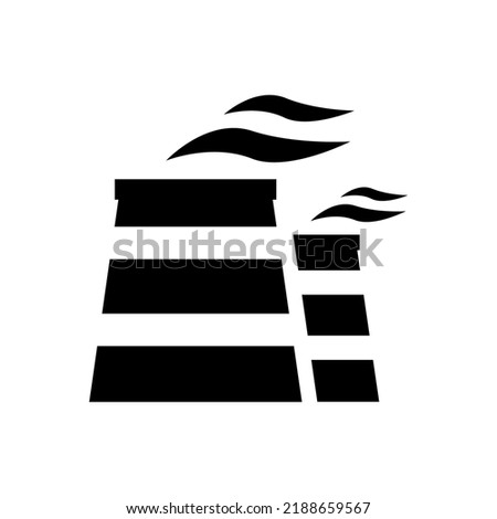 Vector icon, factory logo, factory logo. Industrial facility.