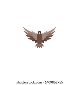 vector of icon falcon flat