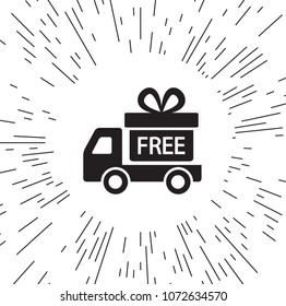 Vector icon fast delivery