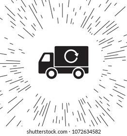 Vector icon fast delivery