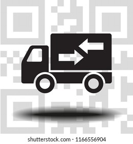 Vector icon fast delivery