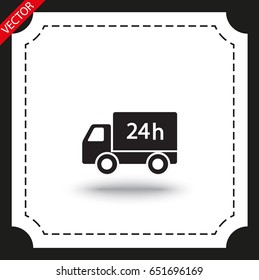 Vector icon fast delivery