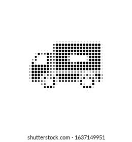  Vector icon fast delivery in halftone