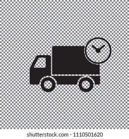 Vector icon fast delivery on a transparent background