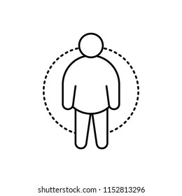 Vector icon for fatman
