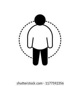 Vector icon for fatman