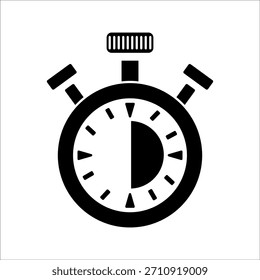 vector icon featuring a quick time symbol, perfect for productivity and time management designs.