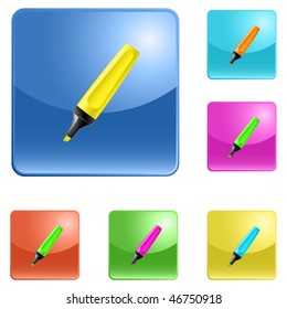 vector icon of felt pen