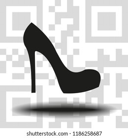 Vector icon female shoes