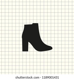 Vector icon female shoes