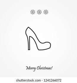Vector icon female shoes
