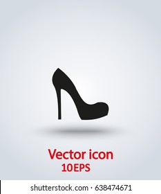 Vector icon female shoes