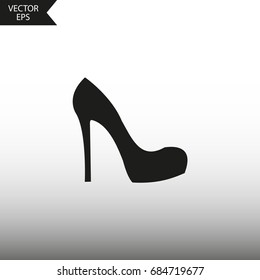 Vector icon female shoes