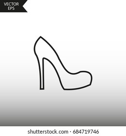Vector icon female shoes