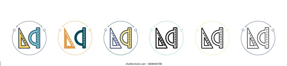 Vector icon in filled, thin line, outline and stroke style. Vector illustration of two colored and black vector vector icons designs can be used for mobile, ui, web
