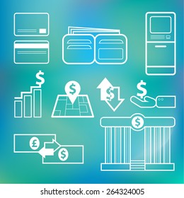 Vector icon financial