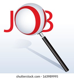 vector icon find job