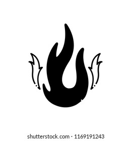 Vector icon for  fire