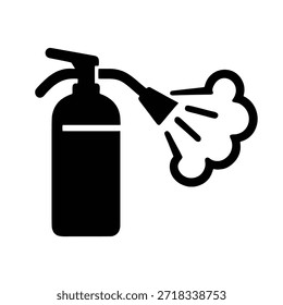 Vector Icon Fire extinguisher spraying