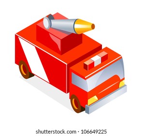 vector icon fire truck