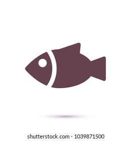 Vector icon a fish 10 EPS