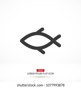 Vector icon a fish 10 EPS