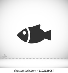 Vector icon a fish 10 EPS