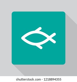 Vector icon a fish 10 EPS
