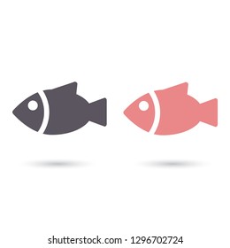 Vector icon a fish 10 EPS