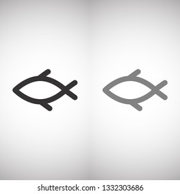Vector icon a fish 10 EPS