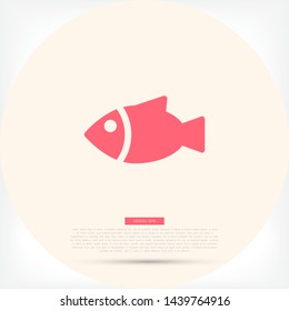 Vector icon a fish 10 EPS . Lorem Ipsum Illustration design